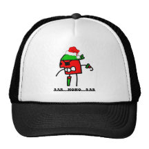 Funny pirate Christmas Trucker Hats