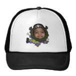 Funny Pirate Face Cut OutTemplate Trucker Hat