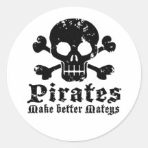 Funny Pirate Sticker