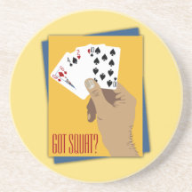Funny Poker coasters