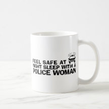 Funny Police Woman Mugs