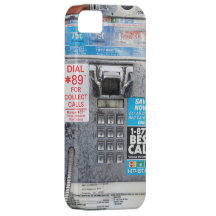 Funny Public Pay Phone Booth iPhone 5 Case