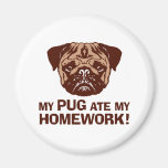 Funny Pug Fridge Magnets