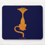 Funny red cat mousepad design