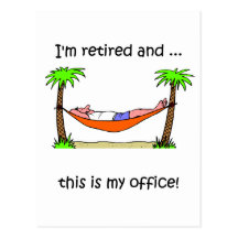 Funny retirement humour post card