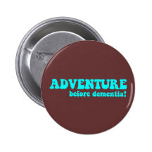 Funny retirement pinback button