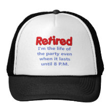 Funny Retirement Saying Mesh Hats