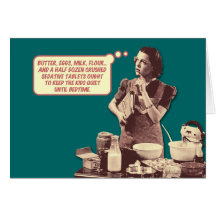 Funny Retro Housewife Card