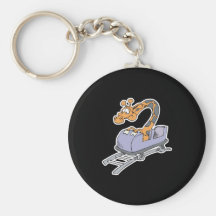 funny roller coaster giraffe keychain
