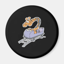 funny roller coaster giraffe refrigerator magnets