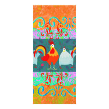 Funny Rooster Hen Funky Chicken Farm Animal Gifts Custom Invitations
