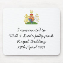 Funny Royal Wedding Apron souvenir mousemat mousepads
