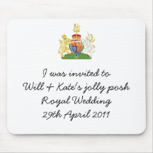 Funny Royal Wedding Apron souvenir mousemat