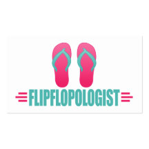 Funny Sandals Flipflops Business Card Templates