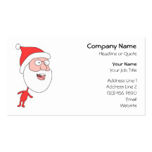 Funny Santa. Business Card Template