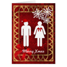 Funny  santa Claus personalised christmas Cards