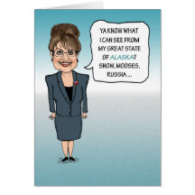 Funny Sarah Palin birthday card