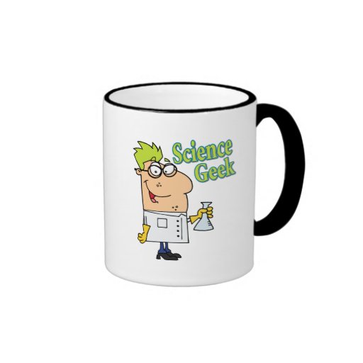 funny science geek cartoon character mug