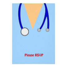 Funny Scrubs Nurses Whimsical Design Announcement