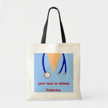 Funny Scrubs Nurses Whimsical Design Bag