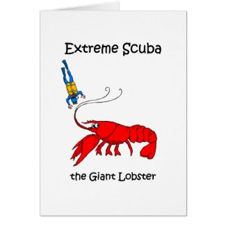 Funny scuba card