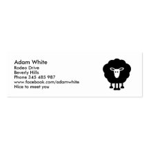 Funny sheep business card