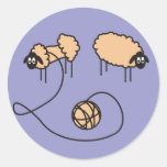 Funny Sheep Template Stickers