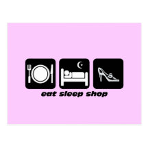 funny shopping post cards