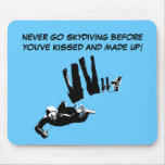 Funny sky diving mousepads