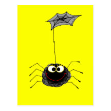 Funny spider postcards