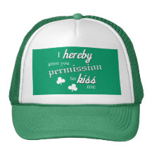Funny St Patricks day kiss me irish Hat