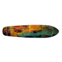 Funny Sun Faces, Watching Over You Skateboard
