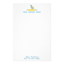 Funny Sunny Side Up Egg Stationery Design