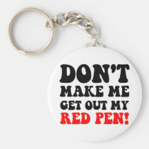Funny teacher keychains