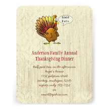 Funny Thanksgiving Dinner Invitation
