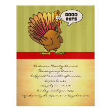 Funny Thanksgiving Dinner Invitation