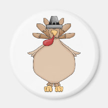 Funny Thanksgiving turkey magnet