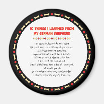 Funny Things I Learned From My German Shepherd Magnets
