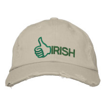 Funny Thumbs Up Irish Embroidered Hat