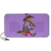 funny thumbs up nerdy horse cartoon PC speakers