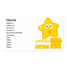 funny tinkle tinkle little star business card