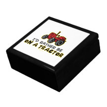 Funny Tractor Jewelry Boxes
