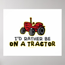 Funny Tractor Print