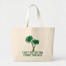 Funny tree hugger bag