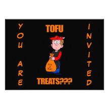 Funny Trick or Treat Halloween Personalized Invitation