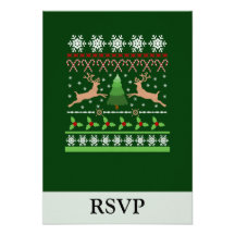 Funny Ugly Christmas Sweater Custom Invite