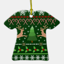 Funny Ugly Christmas Sweater Ornament