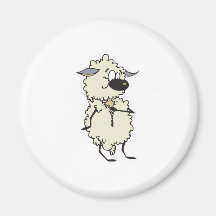 funny unzipping wool sheep refrigerator magnets