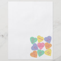 Funny Valentine's Day conversation hearts Personalized Flyer