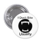 Funny vampire saying buttons
